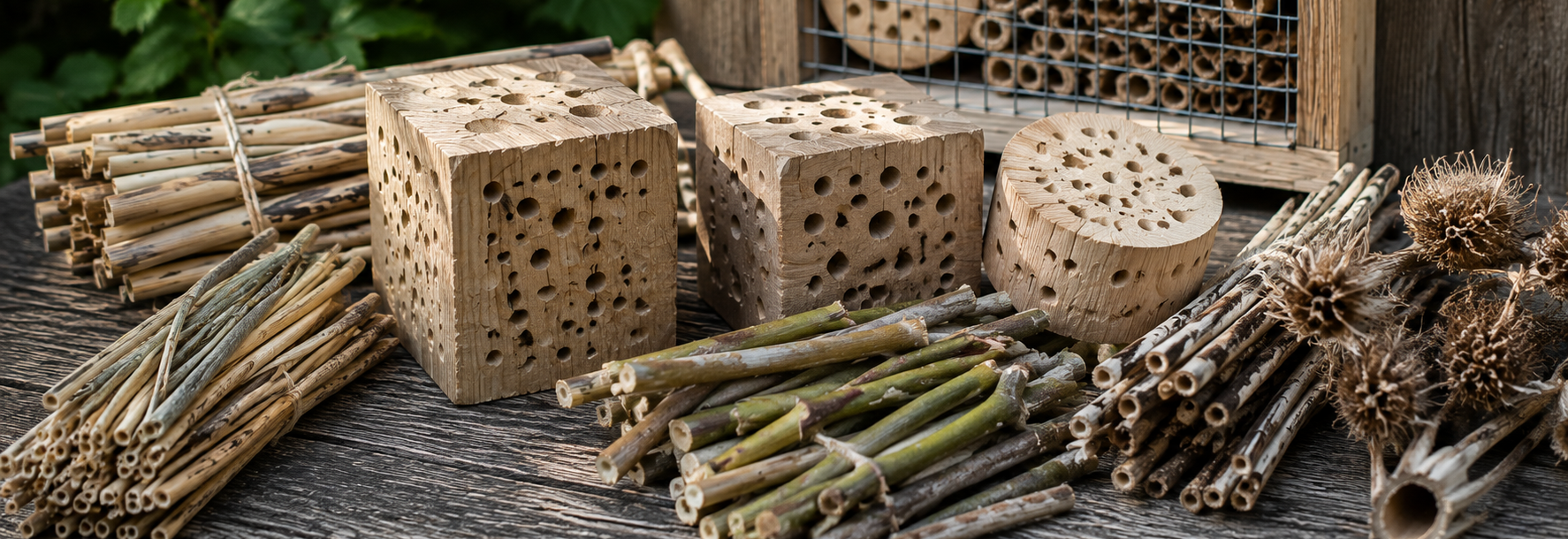 Material für Insektenhotel